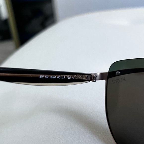 Emilio Pucci Oval Aviator Mirror Top Lens Sunglasses - Picture 10 of 11